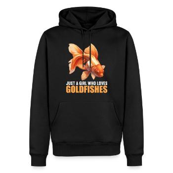 Goldfische Goldfisch - Männer Premium Bio Hoodie - Schwarz - Vorne - Nico (187cm)