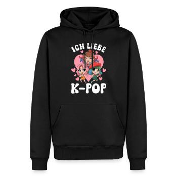 K-Pop Musique coréenne Kpop Fans Kdrama - Sweat à capuche Premium bio Homme - noir - Devant - Nico (187cm)