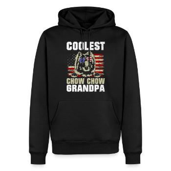 Chow Chow Gifts - Männer Premium Bio Hoodie - Schwarz - Vorne - Nico (187cm)