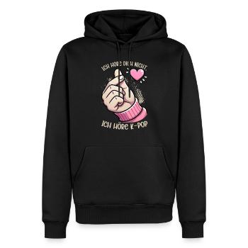 K-Pop Musique coréenne Kpop Fans Kdrama - Sweat à capuche Premium bio Homme - noir - Devant - Nico (187cm)