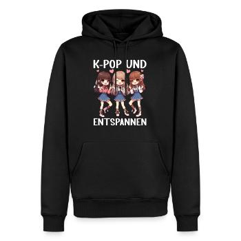 K-Pop Musique coréenne Kpop Fans Kdrama - Sweat à capuche Premium bio Homme - noir - Devant - Nico (187cm)