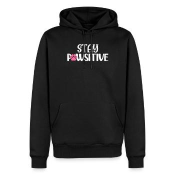 Bleib Pfote Lustig Hund Hund Welpen Tier - Männer Premium Bio Hoodie - Schwarz - Vorne - Nico (187cm)