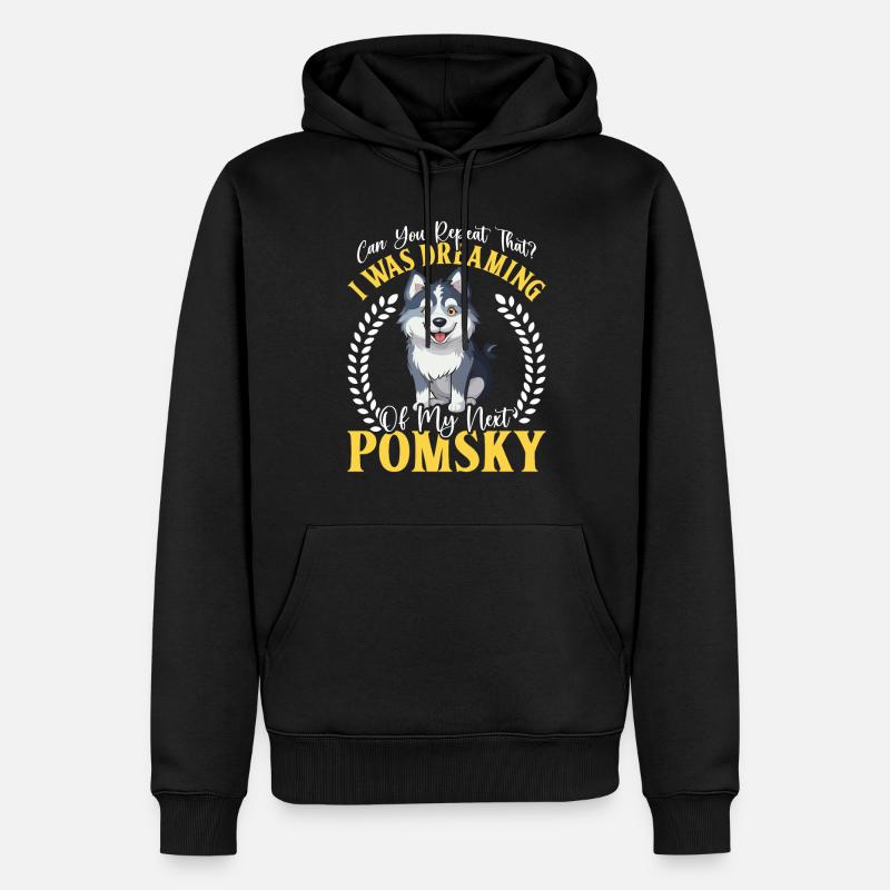 Chien disant chien chien - Sweat à capuche Premium bio Homme - noir