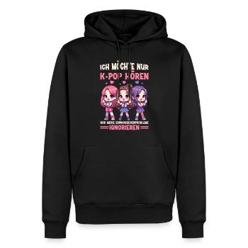 K-Pop Koreanischer Musik Kpop Fans Kdrama - Männer Premium Bio Hoodie - Schwarz - Vorne - Nico (187cm)