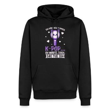K-Pop Musique coréenne Kpop Fans Kdrama - Sweat à capuche Premium bio Homme - noir - Devant - Nico (187cm)