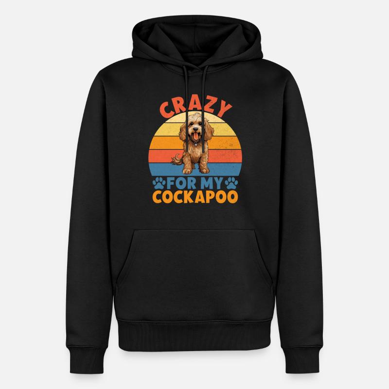 Cadeaux Cockapoo - Sweat à capuche Premium bio Homme - noir