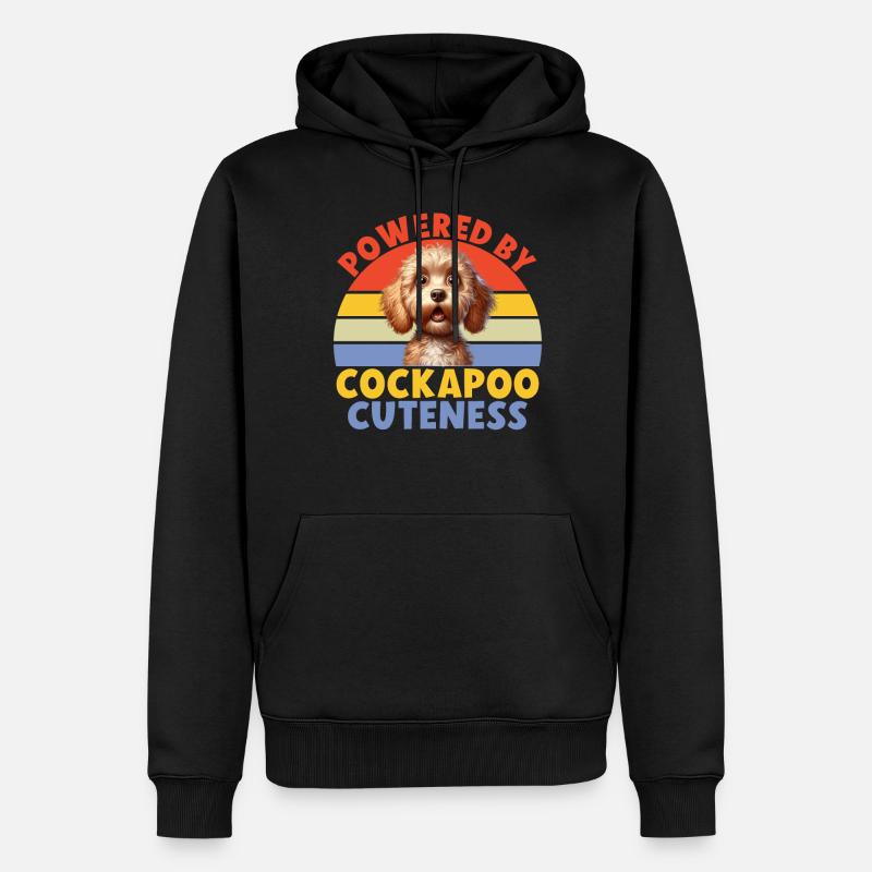 Cadeaux Cockapoo - Sweat à capuche Premium bio Homme - noir