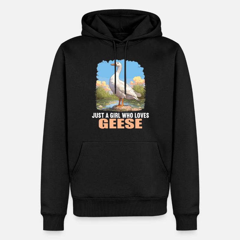oies oies - Sweat à capuche Premium bio Homme - noir