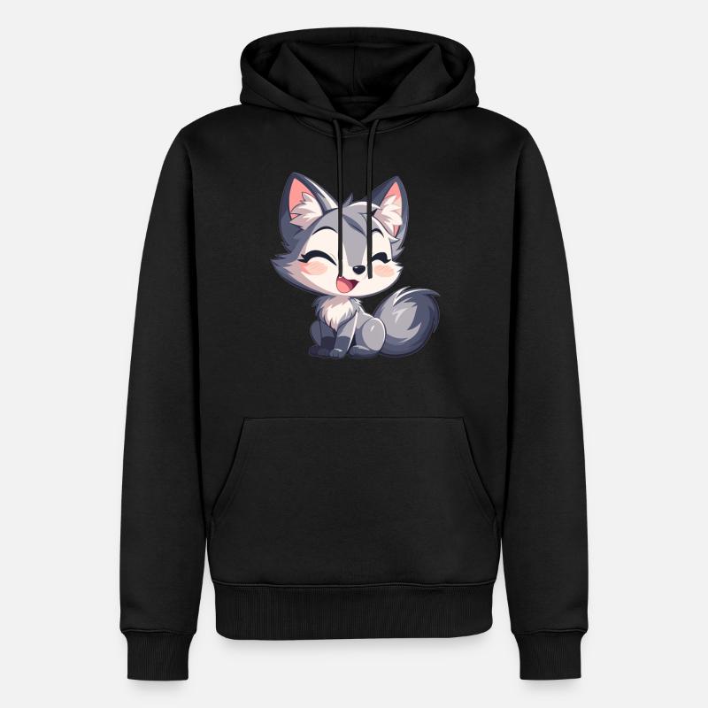Graufüchse Graufuchs - Männer Premium Bio Hoodie - Schwarz