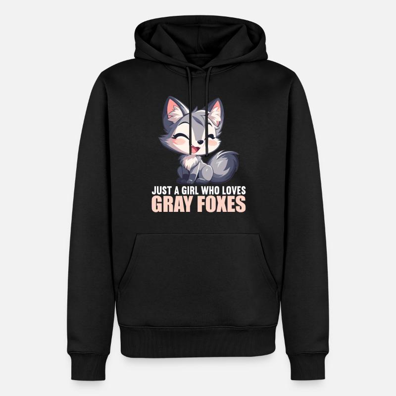 Graufüchse Graufuchs - Männer Premium Bio Hoodie - Schwarz