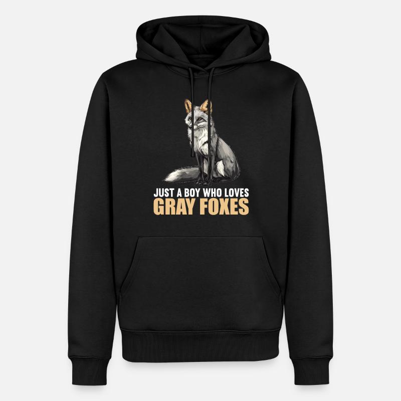 Graufüchse Graufuchs - Männer Premium Bio Hoodie - Schwarz
