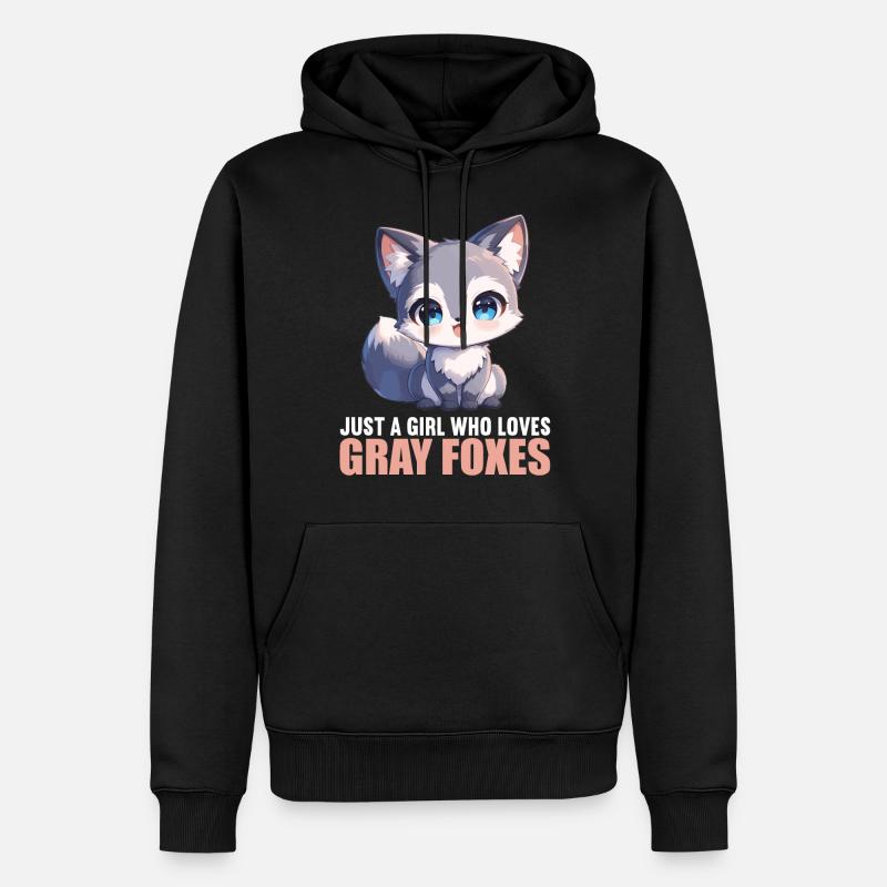 Graufüchse Graufuchs - Männer Premium Bio Hoodie - Schwarz