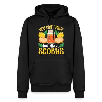 Kombucha Scoby fermented drinks - Männer Premium Bio Hoodie - Schwarz - Vorne - Nico (187cm)