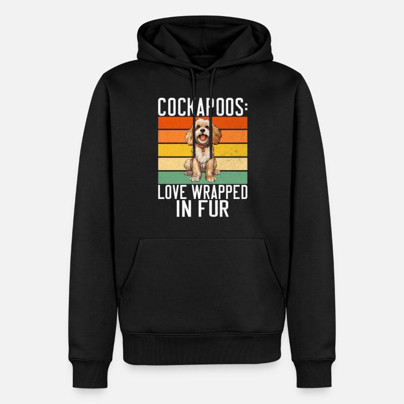 Cockapoo Gifts - Männer Premium Bio Hoodie - Schwarz
