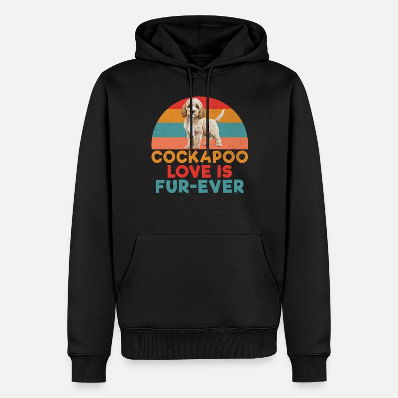 Cockapoo Gifts - Männer Premium Bio Hoodie - Schwarz