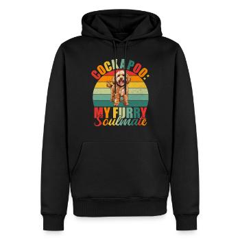 Cockapoo Gifts - Männer Premium Bio Hoodie - Schwarz - Vorne - Nico (187cm)