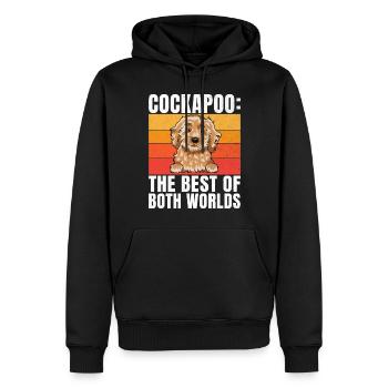 Cockapoo Gifts - Männer Premium Bio Hoodie - Schwarz - Vorne - Nico (187cm)