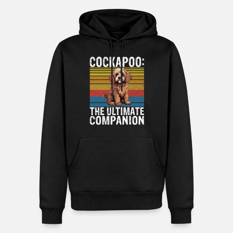 Cadeaux Cockapoo - Sweat à capuche Premium bio Homme - noir
