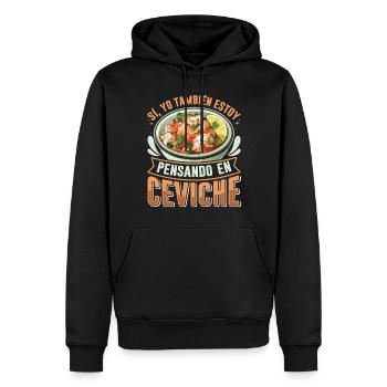 Seafood Peruvian Ceviche - Männer Premium Bio Hoodie - Schwarz - Vorne - Nico (187cm)