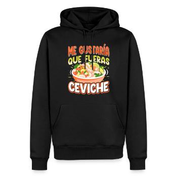 Seafood Peruvian Ceviche - Männer Premium Bio Hoodie - Schwarz - Vorne - Nico (187cm)