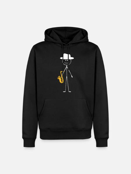 Saxophone Saxophone Guy - Men’s Premium Organic Hoodie - black