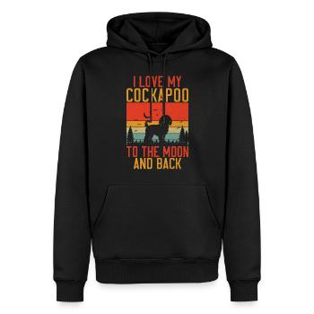 Cockapoo Gifts - Männer Premium Bio Hoodie - Schwarz - Vorne - Nico (187cm)