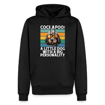Cockapoo Gifts - Männer Premium Bio Hoodie - Schwarz - Vorne - Nico (187cm)