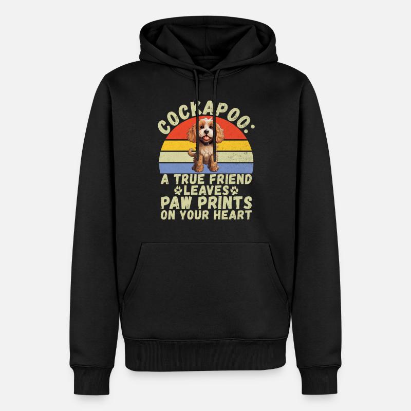 Cadeaux Cockapoo - Sweat à capuche Premium bio Homme - noir