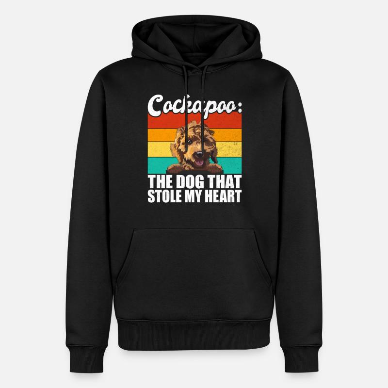 Cadeaux Cockapoo - Sweat à capuche Premium bio Homme - noir