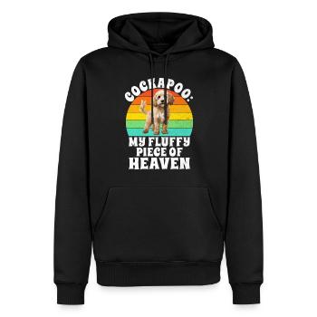Cockapoo Gifts - Men’s Premium Organic Hoodie - black - Front - Nico (187cm)