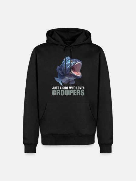 Zackenbarsche Zackenbarsch - Männer Premium Bio Hoodie - Schwarz
