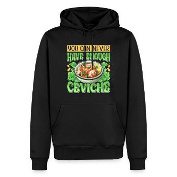 Seafood Peruvian Ceviche - Männer Premium Bio Hoodie - Schwarz - Vorne - Nico (187cm)