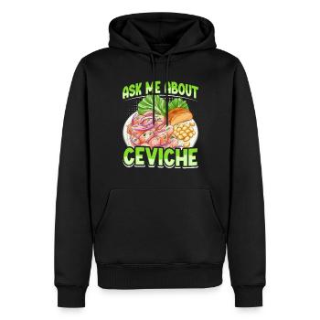 Seafood Peruvian Ceviche - Männer Premium Bio Hoodie - Schwarz - Vorne - Nico (187cm)
