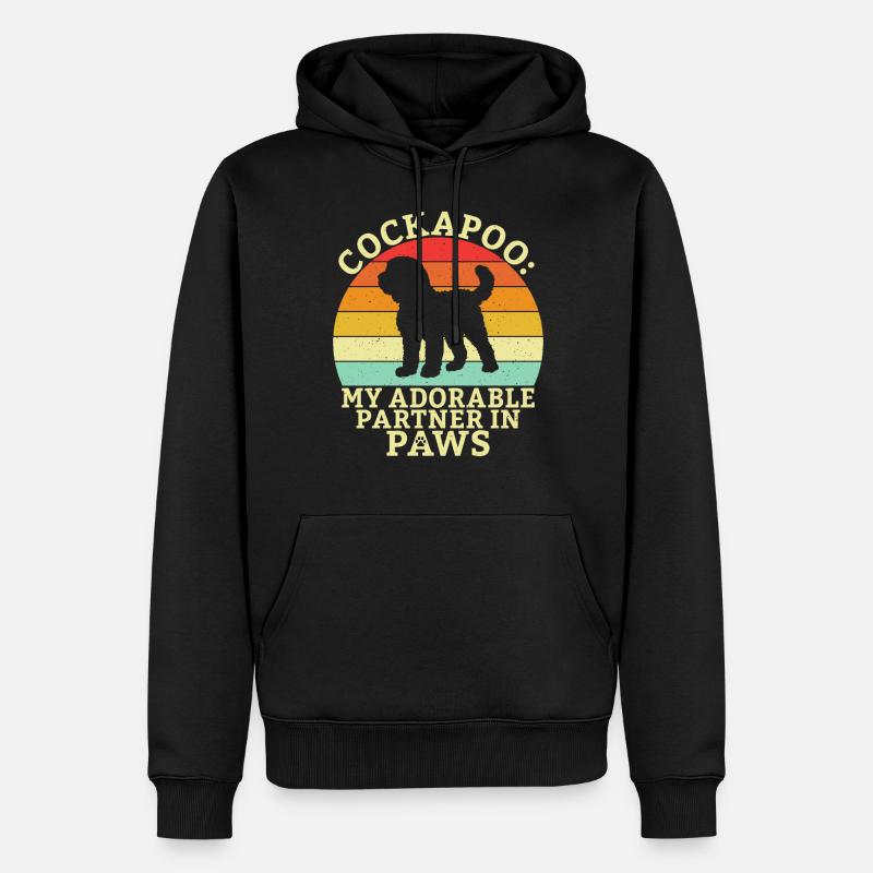 Cockapoo Gifts - Männer Premium Bio Hoodie - Schwarz