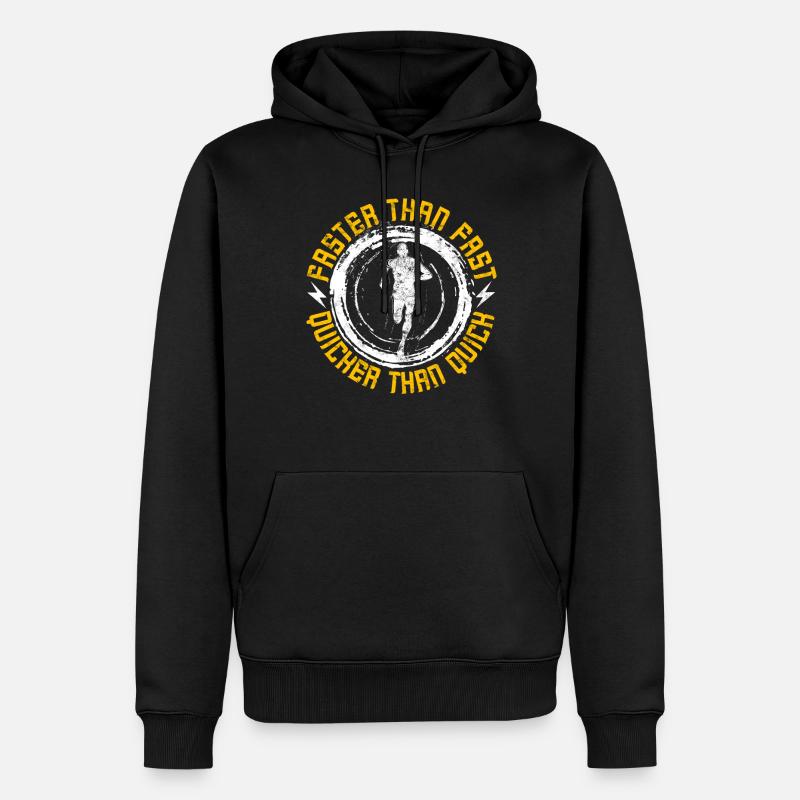 Sprint Athlétisme Sprint - Sweat à capuche Premium bio Homme - noir
