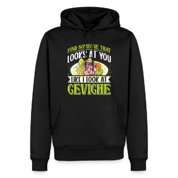 Seafood Peruvian Ceviche - Männer Premium Bio Hoodie - Schwarz - Vorne - Nico (187cm)