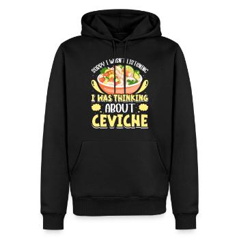 Seafood Peruvian Ceviche - Männer Premium Bio Hoodie - Schwarz - Vorne - Nico (187cm)