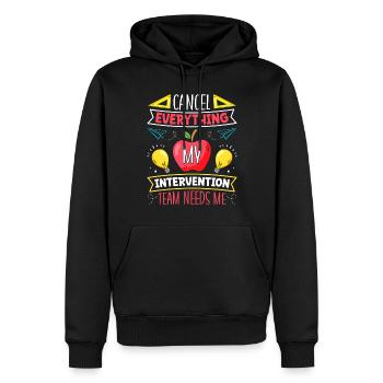 Intervention Teacher, Intervention specialist - Männer Premium Bio Hoodie - Schwarz - Vorne - Nico (187cm)