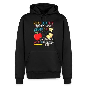 Intervention Teacher, Intervention specialist - Männer Premium Bio Hoodie - Schwarz - Vorne - Nico (187cm)