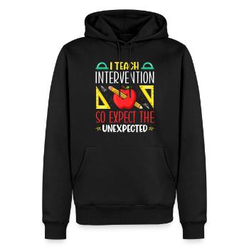 Intervention Teacher, Intervention specialist - Männer Premium Bio Hoodie - Schwarz - Vorne - Nico (187cm)