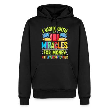 Intervention Teacher, Intervention specialist - Männer Premium Bio Hoodie - Schwarz - Vorne - Nico (187cm)