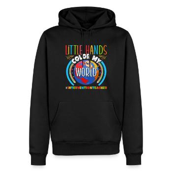 Intervention Teacher, Intervention specialist - Männer Premium Bio Hoodie - Schwarz - Vorne - Nico (187cm)