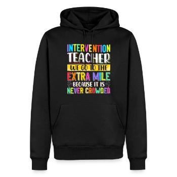 Intervention Teacher, Intervention specialist - Männer Premium Bio Hoodie - Schwarz - Vorne - Nico (187cm)