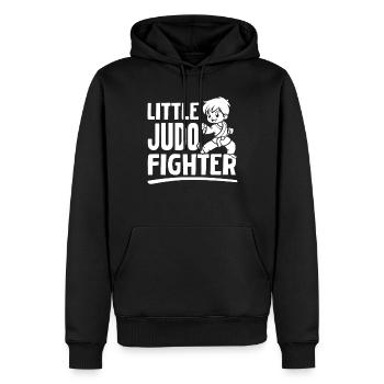 Judo Kids Judo Fighter - Little Judo Fighter - Männer Premium Bio Hoodie - Schwarz - Vorne - Nico (187cm)