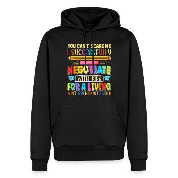 Intervention Teacher, Intervention specialist - Männer Premium Bio Hoodie - Schwarz - Vorne - Nico (187cm)