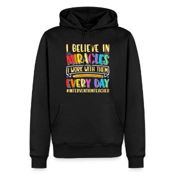 Intervention Teacher, Intervention specialist - Männer Premium Bio Hoodie - Schwarz - Vorne - Nico (187cm)