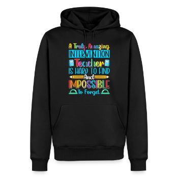 Intervention Teacher, Intervention specialist - Männer Premium Bio Hoodie - Schwarz - Vorne - Nico (187cm)