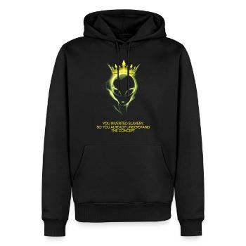 Alien so you already understand the concept - Men’s Premium Organic Hoodie - black - Front - Nico (187cm)