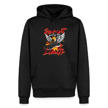Sprint Sprinten Sprint Past Your Limits - Männer Premium Bio Hoodie - Schwarz - Vorne - Nico (187cm)