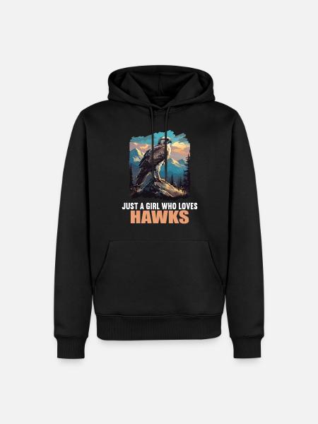 Faucon Faucon - Sweat à capuche Premium bio Homme - noir